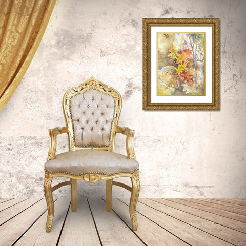 Treasures from Nature Gold Ornate Wood Framed Art Print with Double Matting by Ferry, Margaret