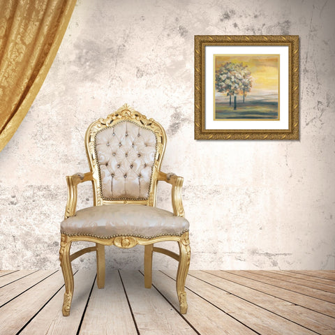 Autumn Sunset I Gold Ornate Wood Framed Art Print with Double Matting by Ferry, Margaret
