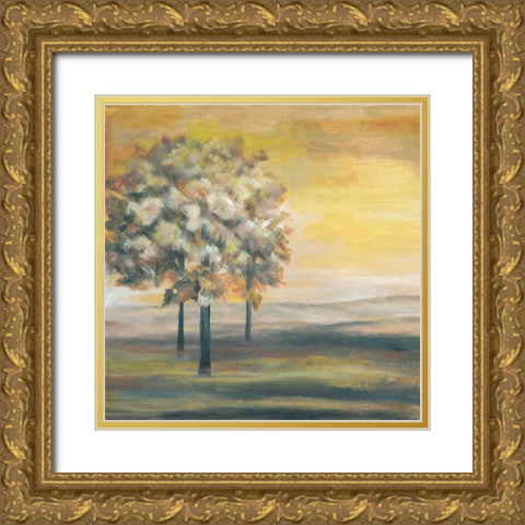 Autumn Sunset I Gold Ornate Wood Framed Art Print with Double Matting by Ferry, Margaret