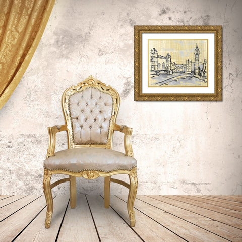 Cities I Gold Ornate Wood Framed Art Print with Double Matting by Ferry, Margaret