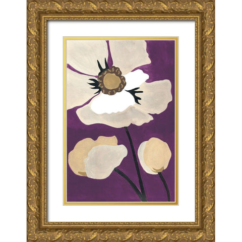 Ultraviolet Pop I Gold Ornate Wood Framed Art Print with Double Matting by Ferry, Margaret