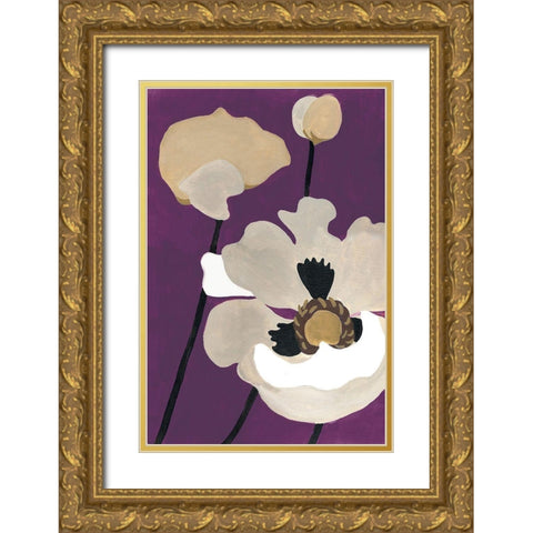 Ultraviolet Pop II Gold Ornate Wood Framed Art Print with Double Matting by Ferry, Margaret