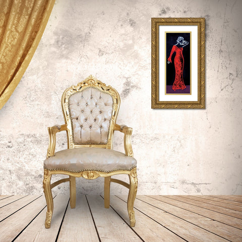 Pin Back Gold Ornate Wood Framed Art Print with Double Matting by Matla, Jennifer