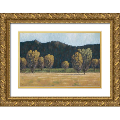 Cottonwood Country II Gold Ornate Wood Framed Art Print with Double Matting by Macnab, John