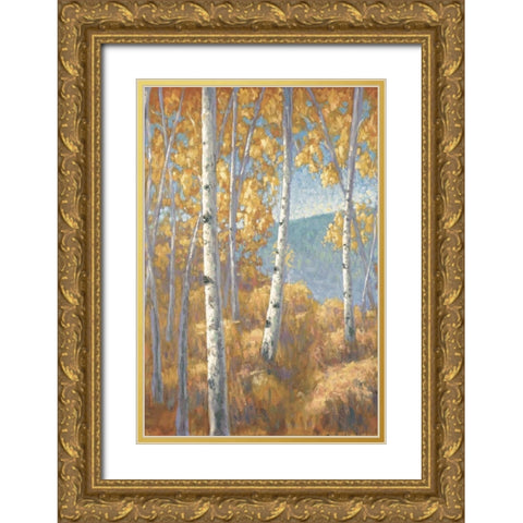 Aspen Forest I Gold Ornate Wood Framed Art Print with Double Matting by Macnab, John