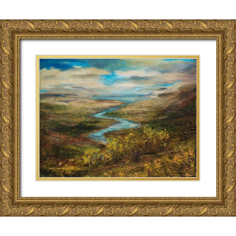 Warrenpoint Ireland Gold Ornate Wood Framed Art Print with Double Matting by Monahan, Jodi