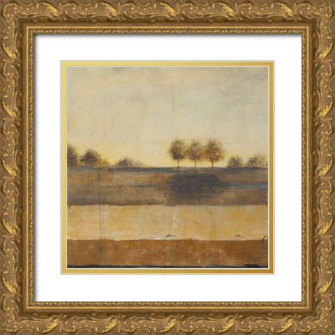 Silent Journey I Gold Ornate Wood Framed Art Print with Double Matting by Martin, Cheryl
