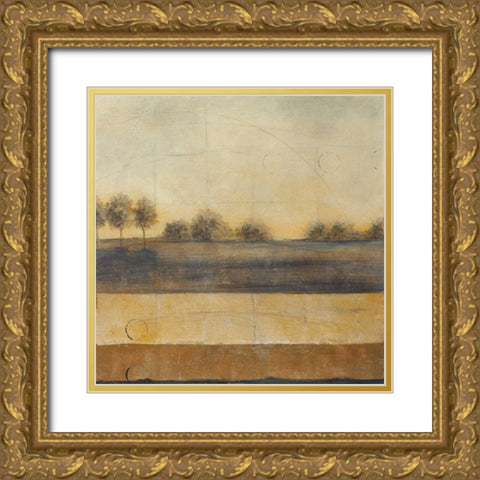 Silent Journey II Gold Ornate Wood Framed Art Print with Double Matting by Martin, Cheryl