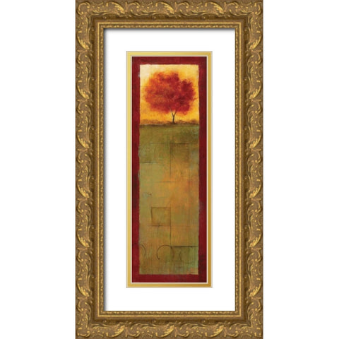 Autumn Vision II Gold Ornate Wood Framed Art Print with Double Matting by Martin, Cheryl