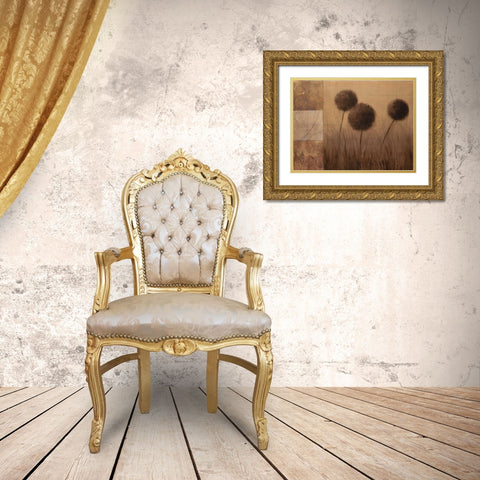 Subtle Ground I Gold Ornate Wood Framed Art Print with Double Matting by Martin, Cheryl