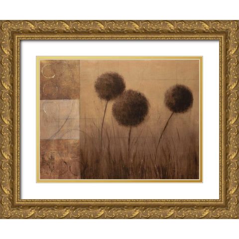 Subtle Ground I Gold Ornate Wood Framed Art Print with Double Matting by Martin, Cheryl