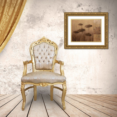 Subtle Ground II Gold Ornate Wood Framed Art Print with Double Matting by Martin, Cheryl