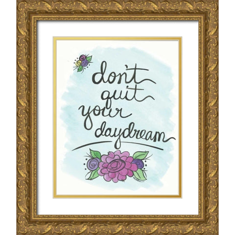 Daydream Gold Ornate Wood Framed Art Print with Double Matting by Martin, Monica