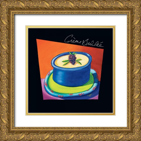 Creme Brulee Gold Ornate Wood Framed Art Print with Double Matting by Naylor, Mary