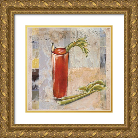 Bloody Mary Gold Ornate Wood Framed Art Print with Double Matting by Osborne, Susan