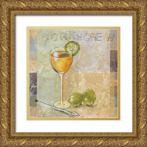 Corkscrew Gold Ornate Wood Framed Art Print with Double Matting by Osborne, Susan