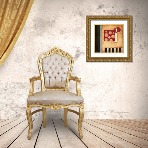 Mosaic I Gold Ornate Wood Framed Art Print with Double Matting by Osborne, Susan