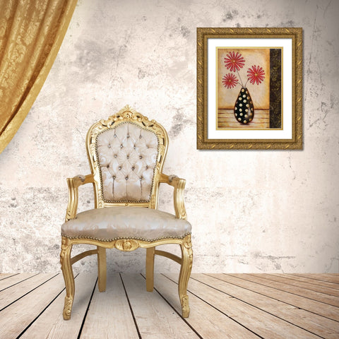 Playful II Gold Ornate Wood Framed Art Print with Double Matting by Osborne, Susan