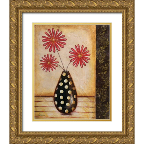 Playful II Gold Ornate Wood Framed Art Print with Double Matting by Osborne, Susan