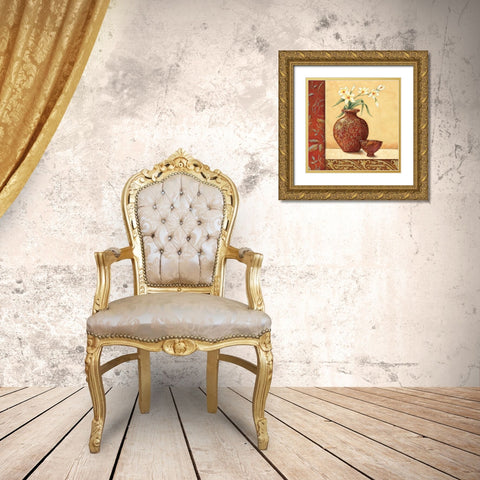 Cinnamon Summer I Gold Ornate Wood Framed Art Print with Double Matting by Osborne, Susan