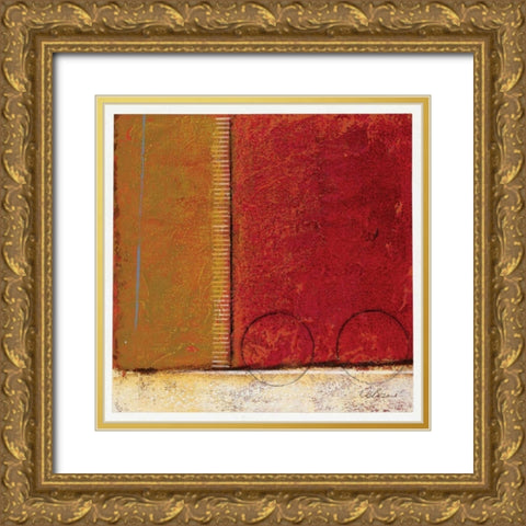 Spice Field I Gold Ornate Wood Framed Art Print with Double Matting by Osborne, Susan