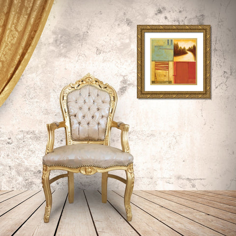 Lakeside Memories II Gold Ornate Wood Framed Art Print with Double Matting by Osborne, Susan