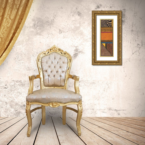 Continental Drift II Gold Ornate Wood Framed Art Print with Double Matting by Palmer, Michael