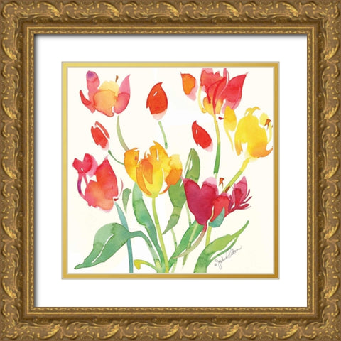 Jardin de Plantes II Gold Ornate Wood Framed Art Print with Double Matting by Paton, Julie