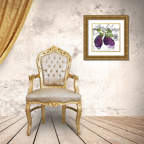 Alfresco Italia II Gold Ornate Wood Framed Art Print with Double Matting by Paton, Julie