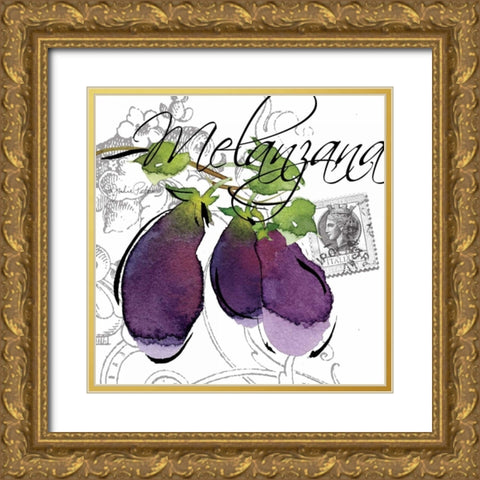 Alfresco Italia II Gold Ornate Wood Framed Art Print with Double Matting by Paton, Julie