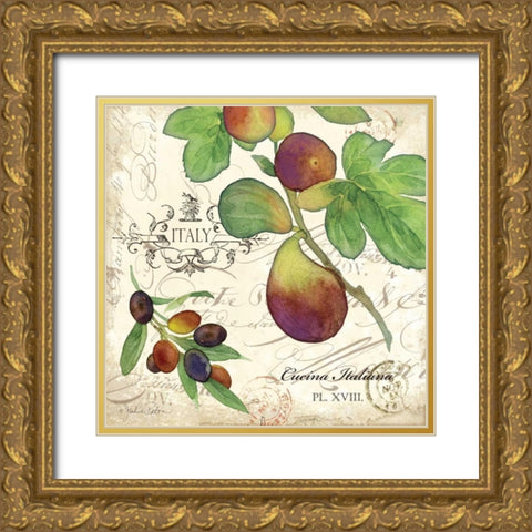 Cucina Italiana III Gold Ornate Wood Framed Art Print with Double Matting by Paton, Julie