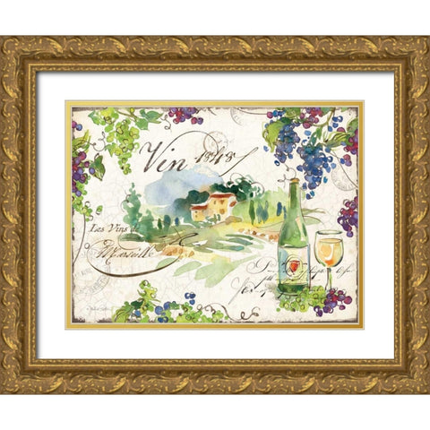 On the Vineyard II Gold Ornate Wood Framed Art Print with Double Matting by Paton, Julie