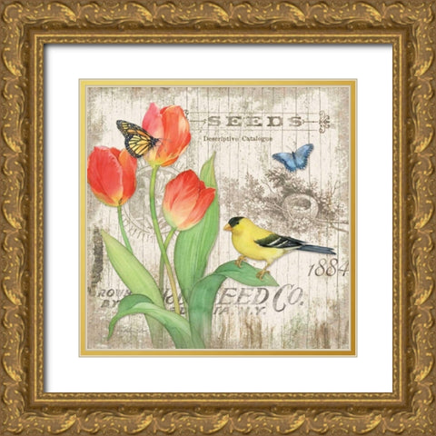 Artists Journal II Gold Ornate Wood Framed Art Print with Double Matting by Paton, Julie