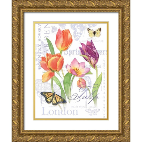 Country Manor II Gold Ornate Wood Framed Art Print with Double Matting by Paton, Julie