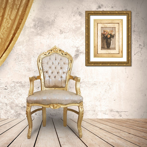 Nostalgia I Gold Ornate Wood Framed Art Print with Double Matting by Pela Design