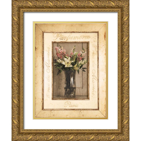 Nostalgia II Gold Ornate Wood Framed Art Print with Double Matting by Pela Design