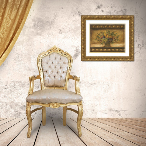 Old World Abundance II Gold Ornate Wood Framed Art Print with Double Matting by Poloson, Kimberly