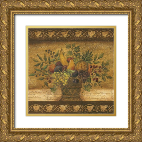 Abundance I Gold Ornate Wood Framed Art Print with Double Matting by Poloson, Kimberly