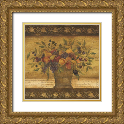 Abundance II Gold Ornate Wood Framed Art Print with Double Matting by Poloson, Kimberly