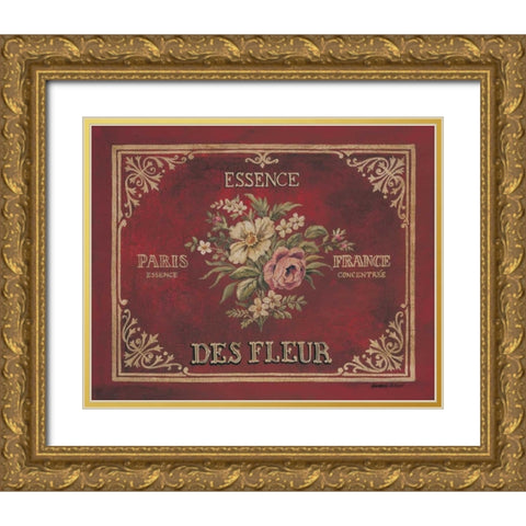 Essence Gold Ornate Wood Framed Art Print with Double Matting by Poloson, Kimberly