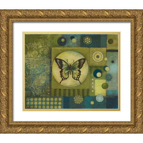 Metamorphic I Gold Ornate Wood Framed Art Print with Double Matting by Poloson, Kimberly