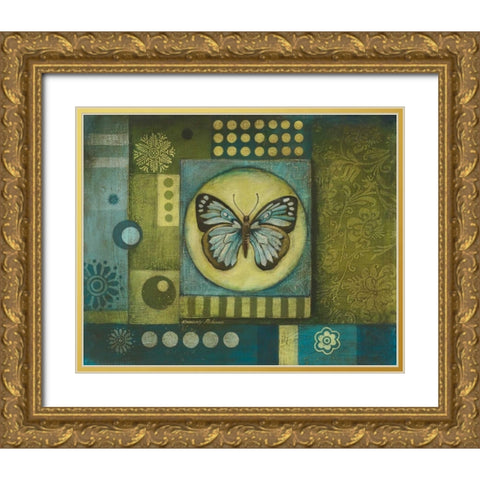 Metamorphic II Gold Ornate Wood Framed Art Print with Double Matting by Poloson, Kimberly