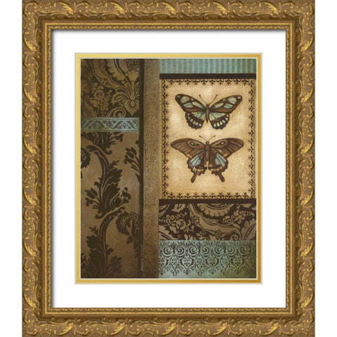 Back to the Garden I Gold Ornate Wood Framed Art Print with Double Matting by Poloson, Kimberly