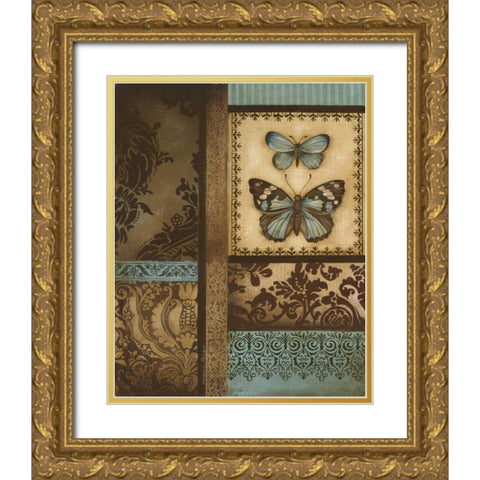 Back to the Garden II Gold Ornate Wood Framed Art Print with Double Matting by Poloson, Kimberly