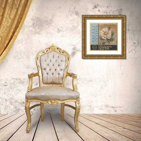 Le Jardin Secret I Gold Ornate Wood Framed Art Print with Double Matting by Poloson, Kimberly