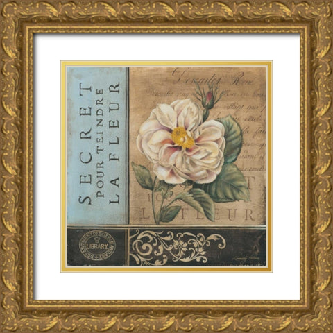 Le Jardin Secret I Gold Ornate Wood Framed Art Print with Double Matting by Poloson, Kimberly