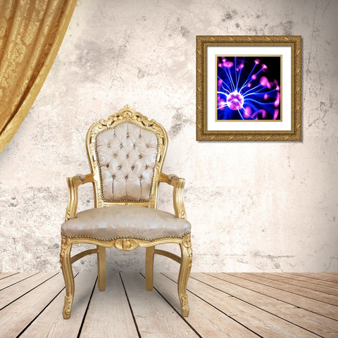 Electricity I Gold Ornate Wood Framed Art Print with Double Matting by Burkhart, Monika