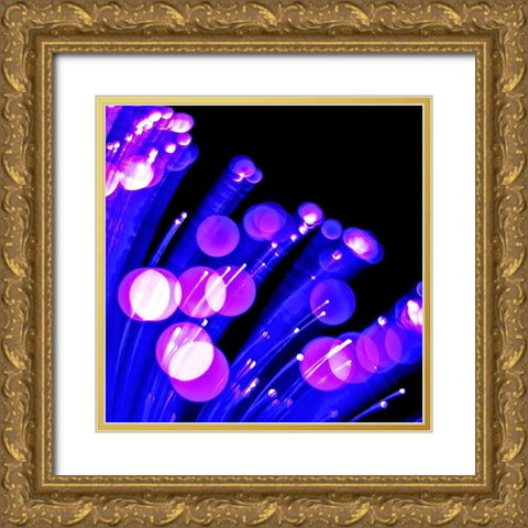 Moon Drops I Gold Ornate Wood Framed Art Print with Double Matting by Burkhart, Monika
