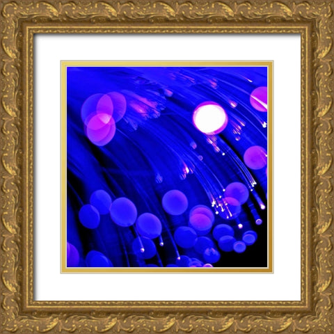 Moon Drops II Gold Ornate Wood Framed Art Print with Double Matting by Burkhart, Monika