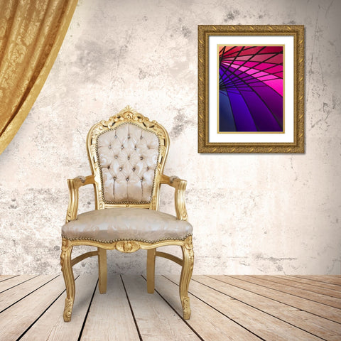 Rainglo II Gold Ornate Wood Framed Art Print with Double Matting by Burkhart, Monika